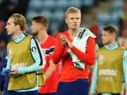 Haaland scores for Norway after being withdrawn from media duties