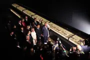 King quotes Shakespeare after Bayeux Tapestry tour with Macron and Burnham