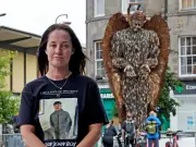 Knife Angel unveiled as mum demands answers over killer's release
