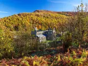 Leafy Welsh trail with ancient ruins and a pub perfect for autumn walk