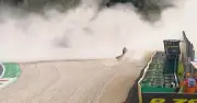 Leclerc crashes out of Italian GP after Hamilton duel