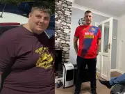 Leeds dad loses 21 stone after son's football wish