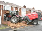 Man jailed after tractor rammed into house in grave feud