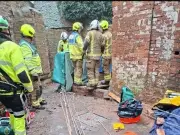 Man rescued after 50ft well fall thanks firefighter who saved him