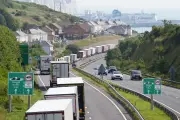 Masked protesters block all routes in and out of Port of Dover
