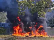 Michigan plane crash: Aircraft bursts into flames in Grand Traverse County