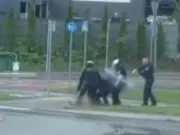 Naked man with machete on rampage tasered by Polish police