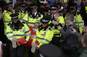 Police arrest elderly protester at Labour conference Palestine demo