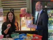 Prince William serves popcorn amid uncle's Diana book backlash