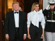 Protesters Drown Out US Anthem as Trump Hosts Xi Jinping State Dinner