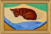 Rare Hockney Dog Painting Could Fetch £2.5m at Auction