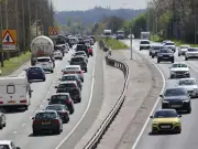 Red Fiat 500 spotted driving wrong way down A55 in Flintshire