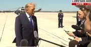 Reporter asks Trump if plane is safe after malfunction
