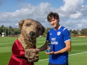 Rubin Colwill wins first EFL Goal Hero award for Wrexham stunner