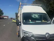 Stepdad's terror as brick smashed van windscreen on Liverpool road