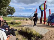 Swansea Covid memorial unveiled on seafront as lasting tribute