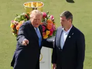 Trump Heckled with Two-Word Insult at Presidents Cup Golf Event