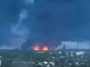 Ukraine drone blitz hits Russian refinery as Putin meets US envoys