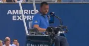 US Open fans cheer as Zverev gets time violation in semi-final