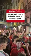 Wales fans bring Lisbon's Pink Street to a standstill before Portugal clash