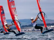 Windsurfing champ Andy Brown seeks improvement after day one