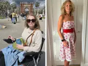 Woman, 55, in wheelchair post-surgery can do pushups after walking trend
