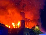 Yorkshire landmark Dalton Mills ablaze as residents told to shut windows
