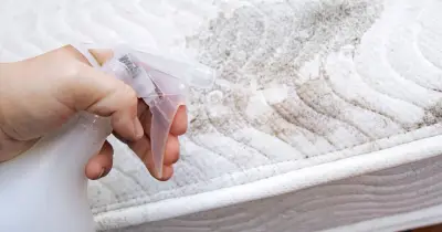 8p cornflour trick removes mattress stains without scrubbing