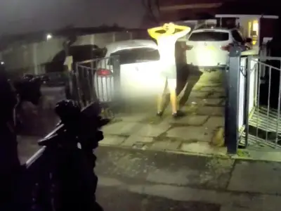 Body cam shows arrest of gunman after four-hour Salford stand-off