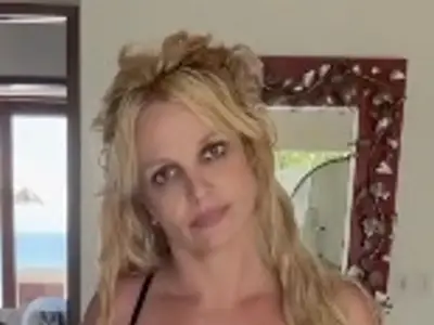 Britney Spears wows in black lace lingerie in new video