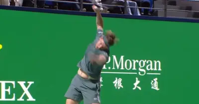 Bublik injures hand in racket-smashing outburst at Shanghai Masters