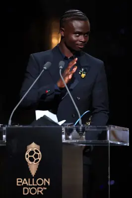 Bukayo Saka wins Socrates Award at 2026 Ballon d'Or for humanitarian work