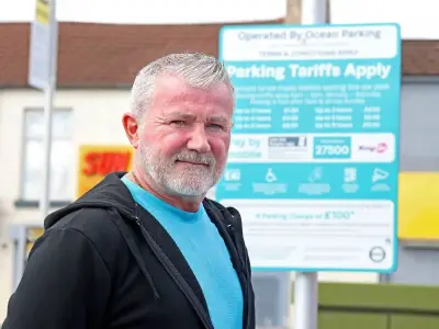 Dad fined £170 for one tyre on white line at M&S car park