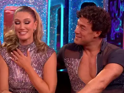 Delta Goodrem in tears as Strictly family video message airs