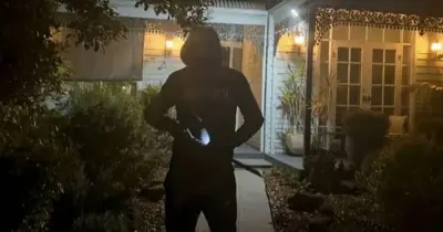 Father breaks intruder's jaw in Melbourne machete attack