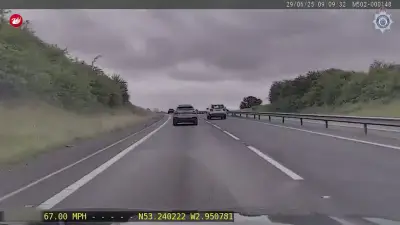 Huyton man's 165mph Audi police chase on M56 caught on dashcam