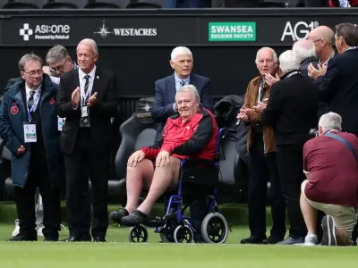 John Toshack makes rare public appearance at Swansea City match