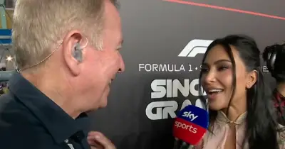 Kim Kardashian finally speaks to Martin Brundle at Singapore GP