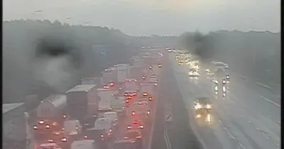 M6 closed at J20 after crash causing four-mile queues