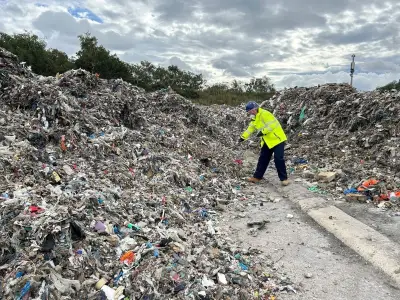Man arrested over illegal waste dump near Newcastle Airport