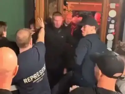Man Utd fans brawl in bar before 4-1 Champions League defeat to Como