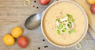 Mary Berry's leek and potato soup is perfect for autumn dinners
