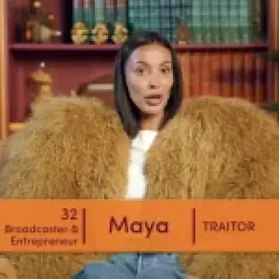 Maya Jama's Big Bird Traitors jacket sparks hilarious response