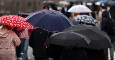 Met Office names 30 areas facing heavy rain on Tuesday as maps turn blue - full list