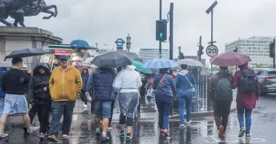 Met Office names 45 areas facing heavy rain on Tuesday as maps turn blue
