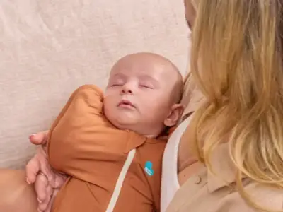 New mum says 'midwives commented how cosy' baby was in sleep swaddle