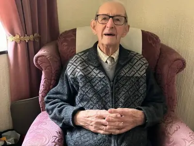 Oldest man in Wales credits fish and chips as he turns 107