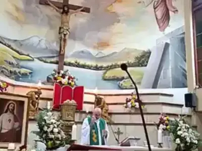 Priest killed by falling cross during live-streamed Mass in Ecuador