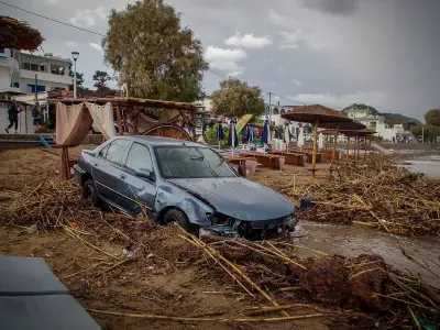 Rhodes flash floods kill man as state of emergency declared
