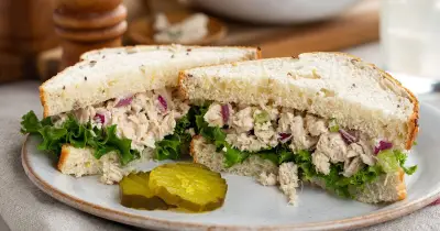 Tahini replaces mayo for creamier tuna sandwiches